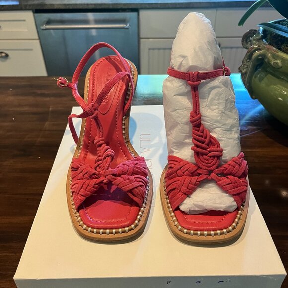 Ulla Johnson Penina Macrame Braided High Heel - Picture 1 of 4